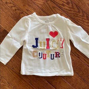 Juicy Couture baby long sleeves tee